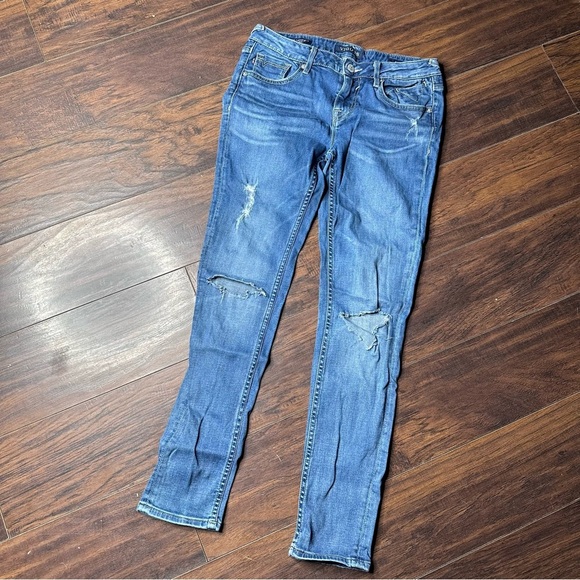 Vigoss Denim - Vigoss Distressed Thompson Tomboy Boyfriend Jeans
